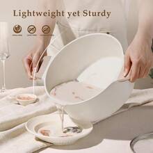 CAROTE 6 Qt Nonstick Stock Pot With Lid Soup Pot, 6 Quart Casserole With Lid, Easy To Clean Non Stick Cooking Pot Cookware White Granite - 查看 4