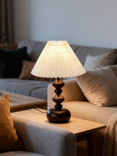 1 pieza Lámpara de mesa con alimentación USB tejida a mano en ratán, estilo artístico del sudeste asiático, lámpara decorativa minimalista moderna y retro de alta gama, adecuada para dormitorio, escritorio, sala de estar