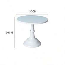 8/10/12 pulgadas Soporte de pastel de metal blanco, adecuado para decoración de bodas y fiestas de cumpleaños, suministros para decorar pasteles, decoración de mesa de postres, bandeja de pasteles, estante de pastelería, soporte de exhibición de postres de hierro blanco alto, se puede usar para bufé y descanso del té, decoración de mesa de boda - Multicolor - Ver 11