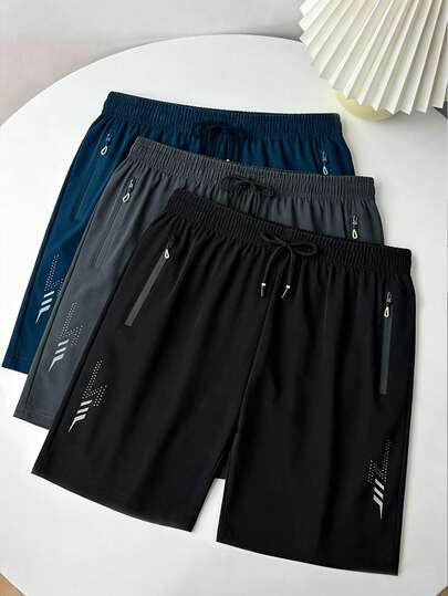 Women's Summer Zipper Pocket Sports Shorts - Lightweight Breathable Fabric Suitable For Running, Outdoor, Holiday, Casual Wear