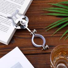 1个单簧管乐谱夹，乐谱夹，夹式乐谱夹，单簧管乐谱夹，适用于初学者和行进乐队练习 - 銀色 - 查看 1