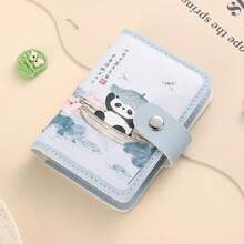 1pc Super Cute Panda Card Holder, Chinese Style Large Capacity Mini Adorable Multi-Card Slot All-In-One Card Case, ID/Driver's License/Business Card Wallet - Multicolor - View 7