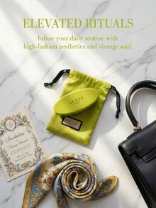 Gucci 1 lược chải râu màu xanh bơ, lược chải chuốt đa năng kèm túi đựng, lược tạo kiểu tóc và râu cầm tay tiện dụng cho việc chăm sóc hàng ngày, kiểu dáng tối giản cổ điển, dụng cụ chải chuốt. - Màu xanh Ô liu - Xem 5