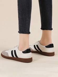 时尚百搭休闲厚底运动鞋 - 灰色 - 查看 1