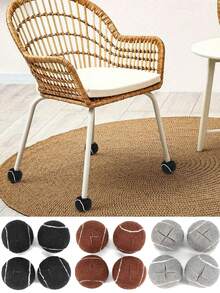 4pcs Pre-Cut Non-Slip Noise Reduction Furniture Leg Protectors, Easy Installation For Walkers And Elderly - Multicolor - View 11