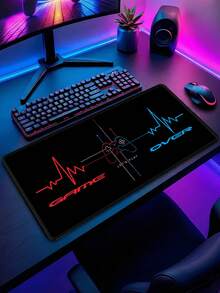 游戏鼠标垫 - 加长键盘鼠标垫，大型电脑笔记本游戏鼠标垫，带缝边的大型桌面鼠标垫，防滑橡胶底座鼠标垫 - 查看 5