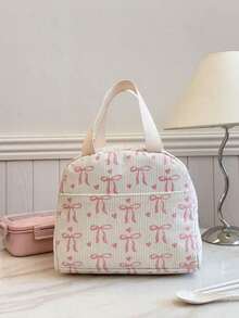 Portable Lunch Bag, Insulated Lunch Box, Bento Bag, Dinner Insulated Bag, Thickened Cute Lunch Fruit Bag For Students, Pink Leopard & Floral Lunch Bag, Women Lunch Box, School & Travel Insulated Lunch Bag, Waterproof Insulated Lunch Bag - 粉紅色 4 - 查看 11