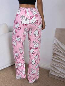 SANRIO 1件Hello Kitty女士轻便休闲舒适裤 - 粉色 - 查看 6