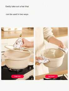 2pcs/4pcs Triangle Heat Resistant Hat, Kitchen Pot Cover Protector, Triangle Pot Handle Sleeve, Pot Holder & Oven Gloves, Heat Resistant - View 2