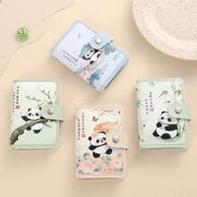 1pc Super Cute Panda Card Holder, Chinese Style Large Capacity Mini Adorable Multi-Card Slot All-In-One Card Case, ID/Driver's License/Business Card Wallet - Multicolor - View 2