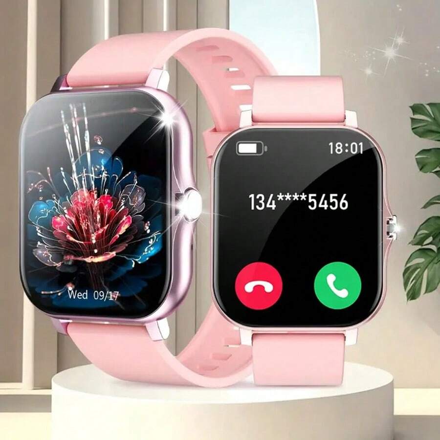 Smart Watch, Wireless Calling /Dial, Multi -Sport Mode, Calling Reminder And Rejection,Information Reminder,SMS Reminder,For IPhone/Andriod - Multifärgad - Visa 1