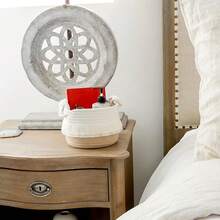 1pc Handwoven Decorative Storage Basket, Cute Tassel Decor, Suitable For Laundry, Magazine, Toy, Blanket, Clothing Storage, Ideal For Nursery, Dog/Cat Toy Storage, Bathroom Shelf, Home Storage - Multicolor - View 12