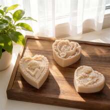 Moules à savon en silicone en forme de cœur 3D d'ange, moules à bougies en relief de chérubin et de fée pour l'artisanat DIY, la fabrication de savons pour la Saint-Valentin, le moulage de résine et la décoration d'intérieur - Moule à savon ange - Voir 11