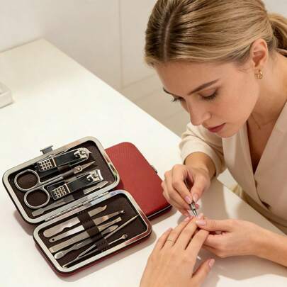 Random Color Nail Art Set, Lightweight And Portable, Suitable For Travel, Home Use, And As A Small Gift For Friends, Colleagues, And Family. For Daily Use.