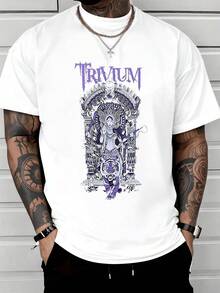 Figura sagrada que representa la fuerza espiritual del guardián mitológico con múltiples brazos sosteniendo símbolos de poder y sabiduría acompañado por un tigre protector que simboliza el valor y la visión interior camiseta de hombre moderna cómoda para uso diario y ocasiones casuales - Blanco - Ver 8