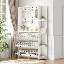 Shoe Cabinets - White - View 3