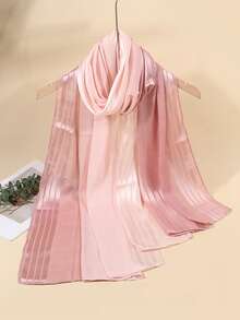 1pc/Pack All-Season New Lightweight Chiffon Gradient Color Long Scarf Shawl Sun Protection Hijab For Women, Suitable For Daily Use - Multicolor - View 24
