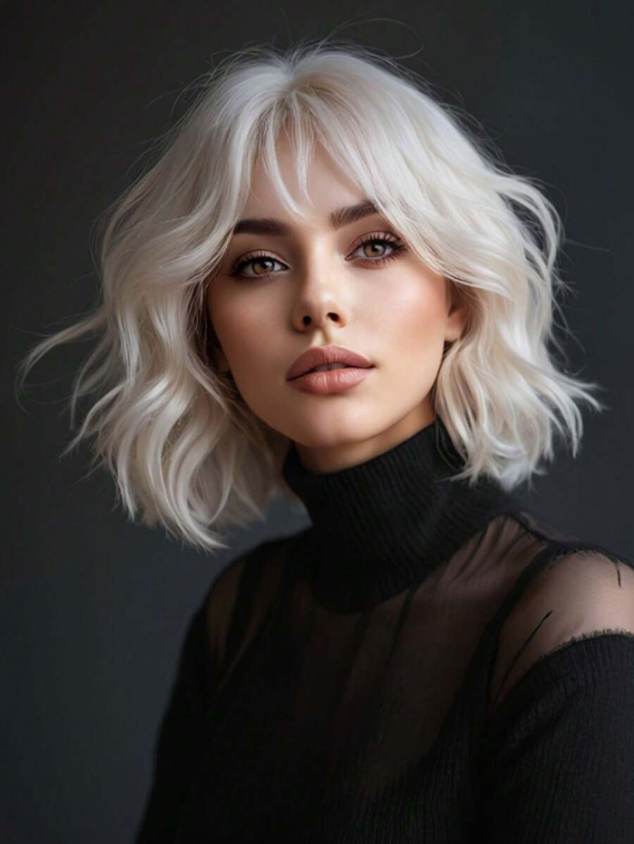 Elegant Short Curly Bobo Wig For Women, Suitable For Various Occasions - Multicolor - View 1