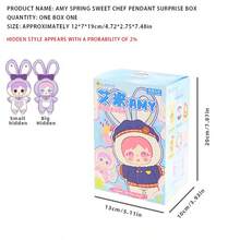 Amy Spring Sweet Chef Squishy Toy Blind Box, Kawaii Rabbit Dessert ...