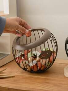 Large Capacity Coffee Capsule Storage Basket, Suitable For All Coffee Capsules, Coffee Capsule Holder, Countertop Coffee Bar Metal Coffee Capsule Storage Rack - Multicolor - View 5