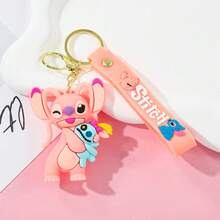 迪士尼史迪奇钥匙扣，适合作为返校季礼物送给朋友，派对礼物，可爱钥匙扣，趣味设计 - 彩色 - 查看 12