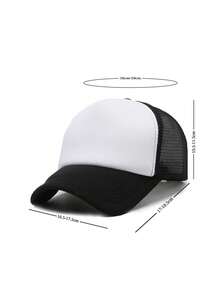 1pc Unisex "Boats'n " Printed Breathable Mesh Baseball Cap, Suitable For Casual, Commuting, Vacation, Travel, Team, Yacht Entertainment And Other Scenarios - Multicolor - View 6