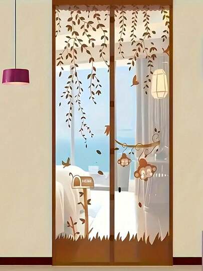 Màn cửa lưới từ tính, chống muỗi, băng từ tự dính, màn chống muỗi dùng cho nhà mùa hè.