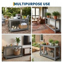 Outdoor Table - Grey - View 5