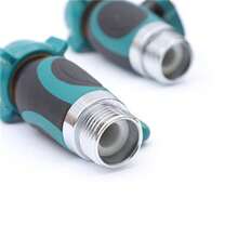 Conector rápido de paso de aleación de zinc con válvula de bola única, rosca de 3/4" para riego y aspersión hortícola - Ver 4