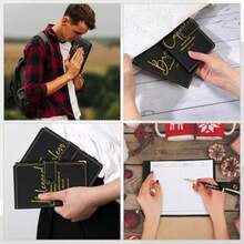 Spakon 10 Sets Christian Gifts Bulk Church Leather Notebook with Pen Pastor Appreciation Gifts Clergy Sunday School Teacher Prayer Journal Religious Bible Study Supplies Bible Verse - como en la foto - Ver 6