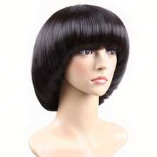 Svamphuvudperuk med innerknappar Popo-huvud Modeperuk - Multifärgad - Visa 5