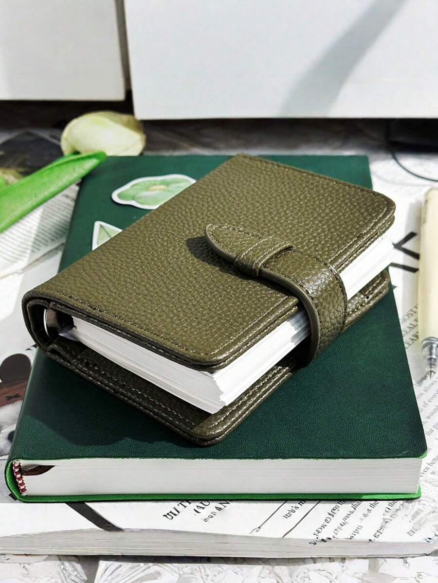 1 قطعة دفتر ملاحظات محمول صغير M5 أخضر، تصميم بسيط، حجم الجيب، 40 صفحة فارغة، مناسب لملاحظات الاجتماعات، سجلات المكتب، ملاحظات الدراسة، صفحات داخلية قابلة للتعبئة، غلاف صلب، لوازم مدرسية، موسم العودة إلى المدرسة - M5 - مشاهدة 1