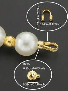 30-100件套珠宝制作工具包 | 镀金扁平扣、U形钩、串珠隔珠、金属丝连接器、绕线夹、马蹄形扣、扁平紧固固定珠，适用于手工制作项链、吊坠、手链、脚链、耳环连接器 - 彩色 - 查看 2