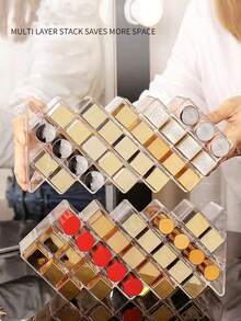 1 hộp đựng son môi bằng acrylic 16, 28 ngăn, hộp đựng đồ trang điểm Li - Xem 10
