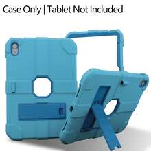 Military Industry Anti-Fall 1pc, Protective Case With Pen Holder And Stand, Compatible With 11th/10th Generation, Rugged Protective Cover For A16 11-Inch And 10th Generation 10.9-Inch 2022/2025 (Light Purple + Glacier Green) - Light Blue + Sky Blue - View 3