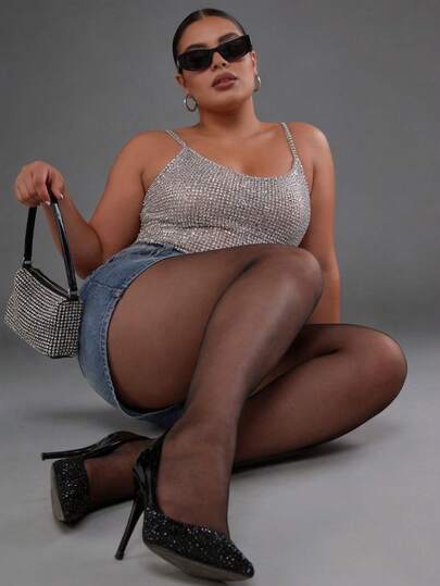 30D Medias transparentes para mujer de talla grande, pantimedia cómoda y suave, medias sexy que estilizan las piernas, leggings versátiles que combinan con todo, adecuadas para Halloween, Navidad