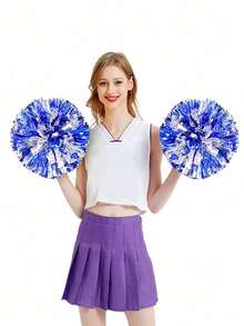 Pompons da cheerleading, pompons da ballo, pompons da competizione sportiva, adatti per basket, eventi sportivi, danza, ginnastica, ballo di gruppo, applicabili a vari eventi di scena - Fiore Flash - Visualizzare 6