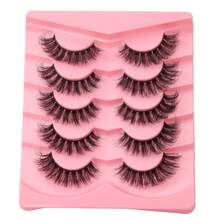 5 Pairs Fairy Fur False Eyelashes, Natural Look For Monolid Eyes, Super Soft - View 6