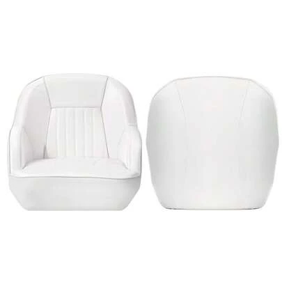 Silla de capitán para pontón, silla ergonómica tipo cubo para capitán, acolchado de espuma comprimida, estructura de plástico moldeado por inyección, sillas de capitán para barco con perno de montaje