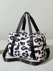 Large Capacity Women's Fashion Handbag Tote Travel Bag, Fits Luggage Handle, Gym Sports Bag - Multicolor - View 8