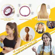 12个装女士编织弹力发圈 - 彩色 - 查看 6