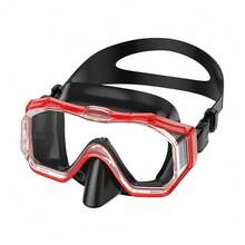 Snorkel Mask With Nose Cover, 3-Window Wide Angle High Definition Anti-Fog Anti-Leak Diving Swimming Mask - Multicolor - View 12