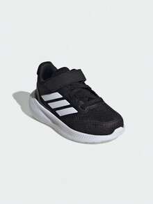 Adidas Zapatos para correr RUNFALCON 5 EL I para niños pequeños/bebés, IE8598 - Blanco y Negro - Ver 5