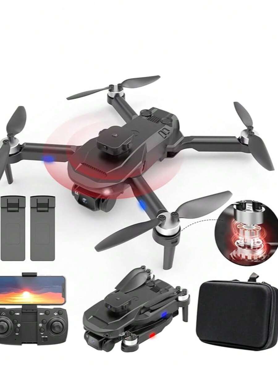 Mini Drones con cámara 4K Dual,Dron Plegable con Motor con Escobillas - Ver 1