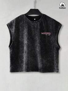 Áo tank top nam mùa hè phong cách đường phố Y2K họa tiết vuông, hơi co giãn, màu đen, dáng rộng, thích hợp mặc hàng ngày. - màu đen - Xem 2