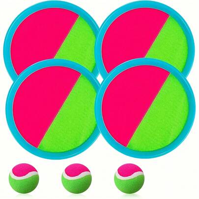 Outdoor Game, Beach Toys, Toss Ball Set, Perfect Beach Game Combo For Yard & Playground