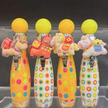 4 Pony Pendant Ballpoint Pens | Creative And Cute Pony Doll Design, Metal, Medium Point, Twistable, Year Of The Horse Stationery - Multicolor - View 2