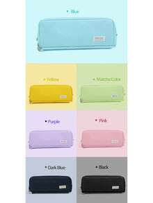 Minimalist High-Quality New Middle School Student Large Capacity Stationery Pencil Case, Ins Japanese Style Stationery Box - 1pc Black - View 9