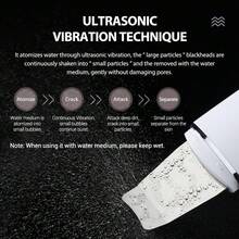 Hailicare Scrubber cu ultrasunete pentru piele, îndepărtare puncte negre, curățare facială profundă, curățitor ionic cu ultrasunete pentru pori, răzuitor facial, capacitate baterie: 400mAh - alb - Vizualizare 7