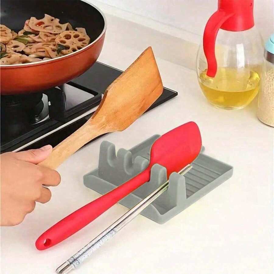 1 Giá đỡ thìa/xẻng đa năng bằng silicon, giá đựng dao kéo, giá đựng dụng cụ nhà bếp đa năng. - Nhiều màu - Xem 1
